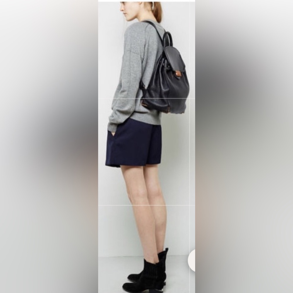 Alexander Wang prisma black skeletal large backpack textured leather rose gold